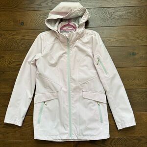 Laura Blush Pink Soft Shell Rain Jacket Size Medium